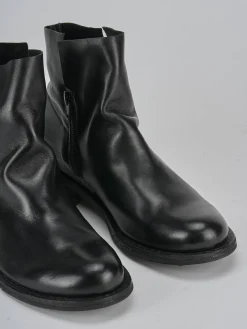 Stivaletti tacco 2cm pelle nero