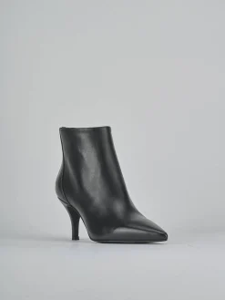 Stivaletti tacco 7cm pelle nero