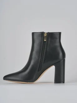 Stivaletti tacco 9cm pelle nero