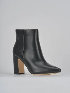 Stivaletti tacco 9cm pelle nero