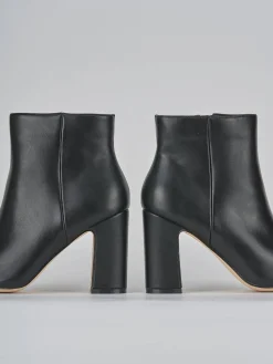 Stivaletti tacco 9cm pelle nero