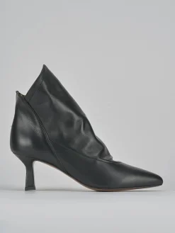 Stivaletti tacco 5cm pelle nero
