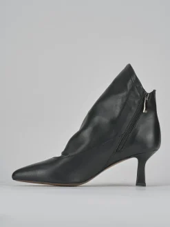 Stivaletti tacco 5cm pelle nero