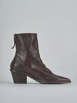 Stivaletti tacco 6cm pelle testa