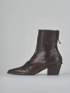 Stivaletti tacco 6cm pelle testa