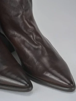 Stivaletti tacco 6cm pelle testa