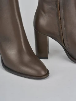 Stivaletti tacco 9cm pelle testa