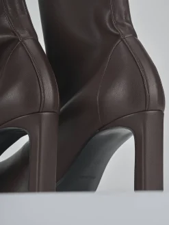 Stivaletti tacco 8cm pelle testa