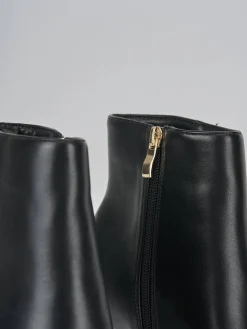 Stivaletti tacco 9cm pelle nero