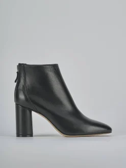 Stivaletti tacco 9cm pelle nero