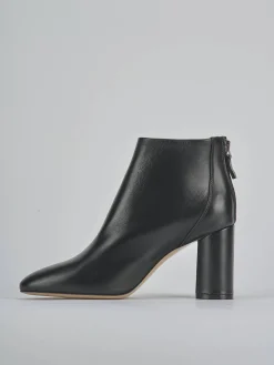 Stivaletti tacco 9cm pelle nero