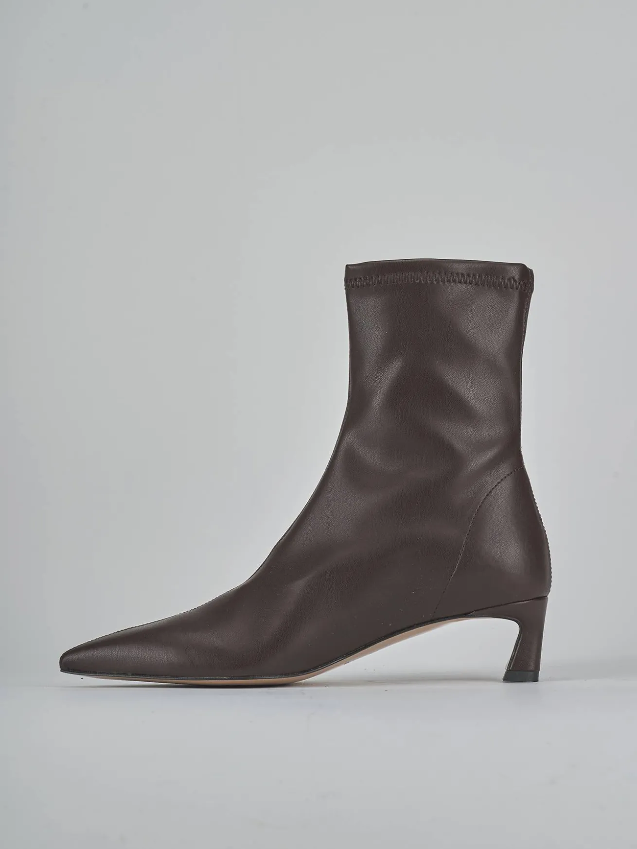 Stivaletti tacco 5cm pelle testa