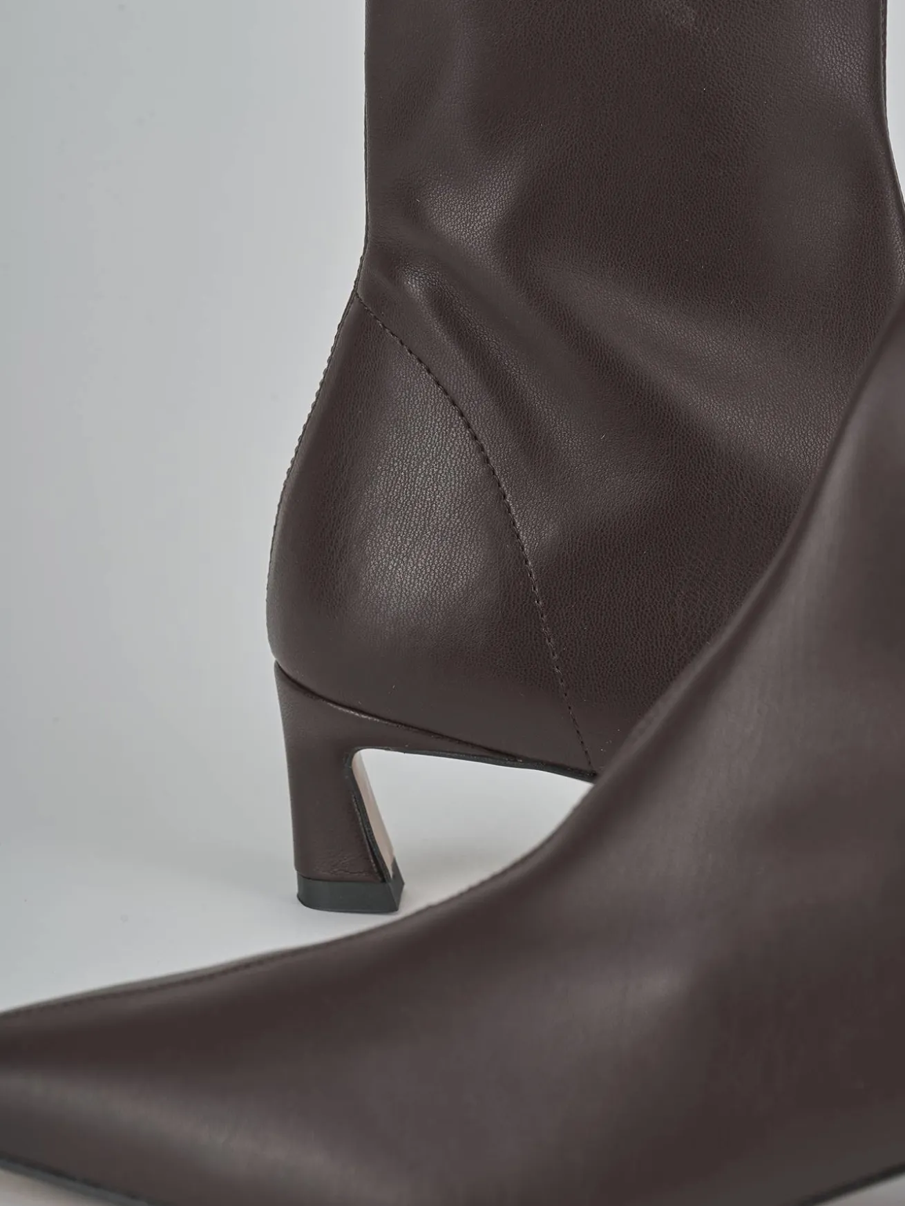 Stivaletti tacco 5cm pelle testa