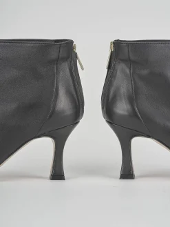 Stivaletti tacco 7cm pelle nero