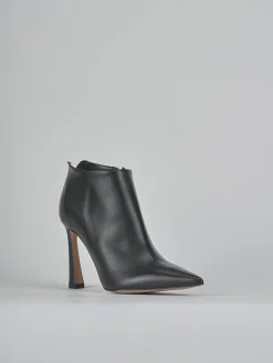 Stivaletti tacco 9cm pelle nero