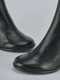 Stivaletti tacco 6cm pelle nero