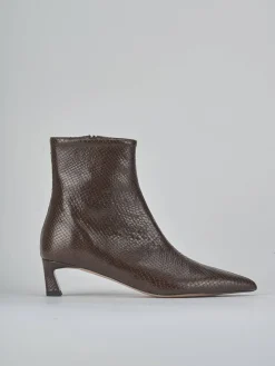 Stivaletti tacco 5cm pitone testa