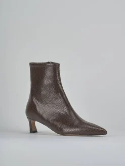 Stivaletti tacco 5cm pitone testa