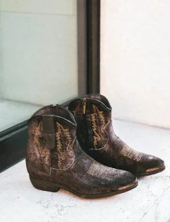 Stivaletti tacco 2cm velluto testa