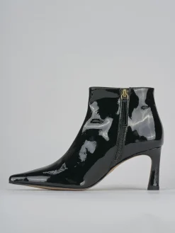 Stivaletti tacco 7cm vernice nero