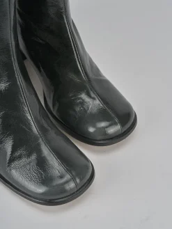 Stivaletti tacco 5cm vernice verde