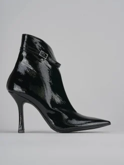 Stivaletti tacco 9cm vernice nero