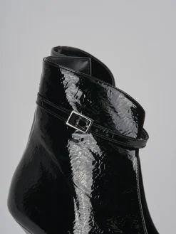 Stivaletti tacco 9cm vernice nero