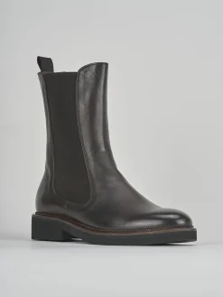 Stivaletto tacco 2 cm testa pelle