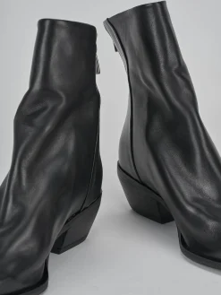 Stivaletto texano tacco 3 cm nero pelle