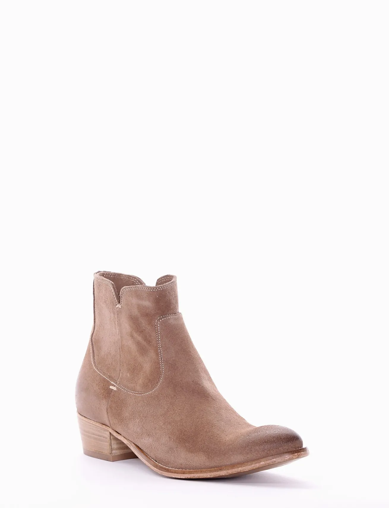 stivaletto texano tacco 4 cm beige