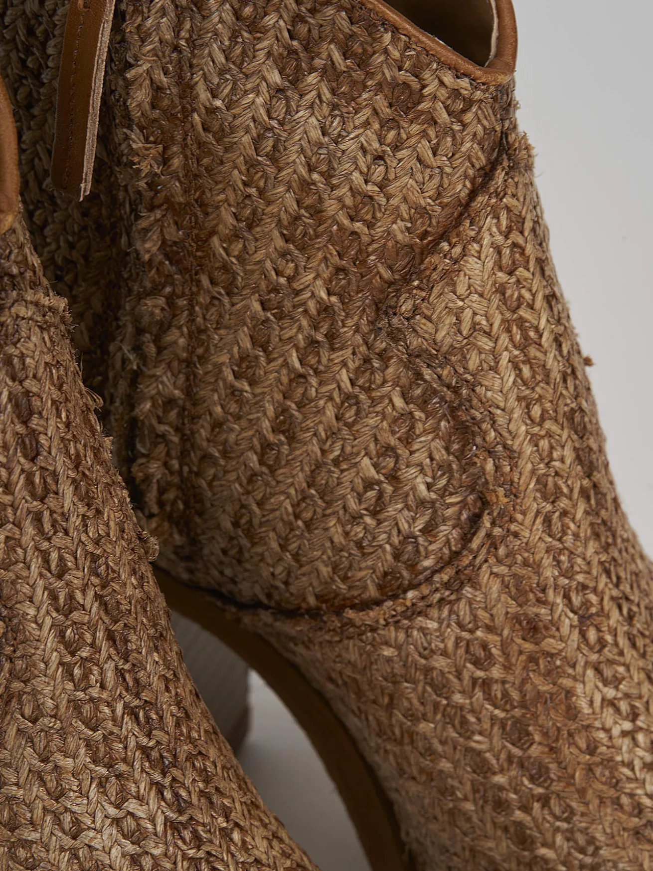 Stivaletto texano tacco 7 cm marrone pelle