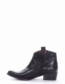 stivaletto texano tacco 2 cm nero