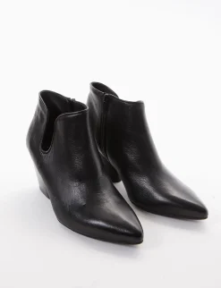 stivaletto texano tacco 7 cm nero