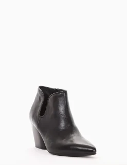 stivaletto texano tacco 7 cm nero