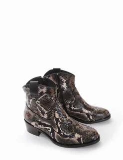 stivaletto texano tacco 3 cm verde