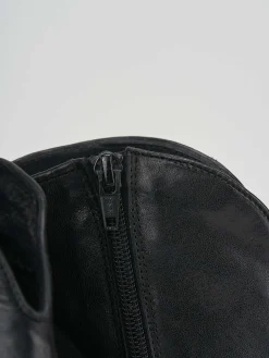 Stivaletto texano tacco 6 cm nero pelle