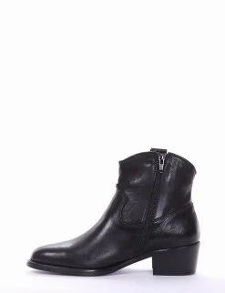 stivaletto texano tacco 3 cm nero