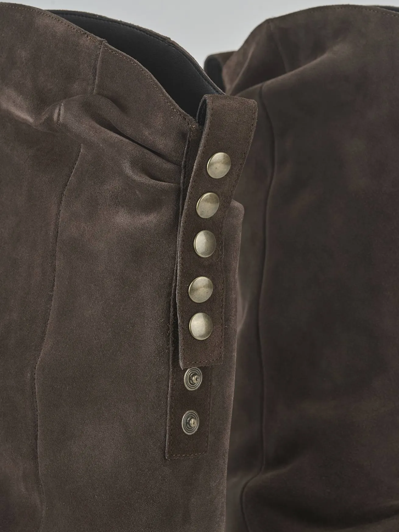 Stivali tacco 4cm camoscio testa