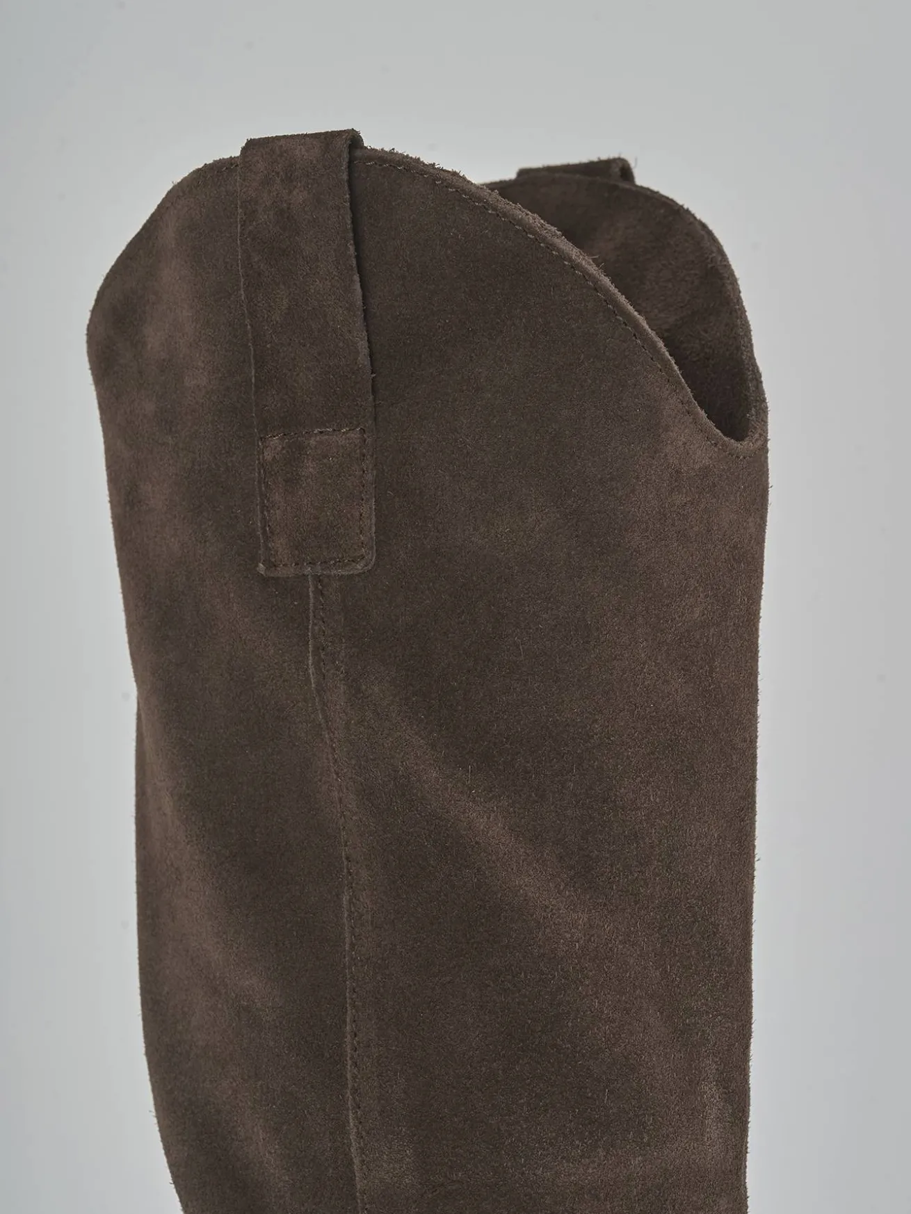 Stivali tacco 4cm camoscio testa