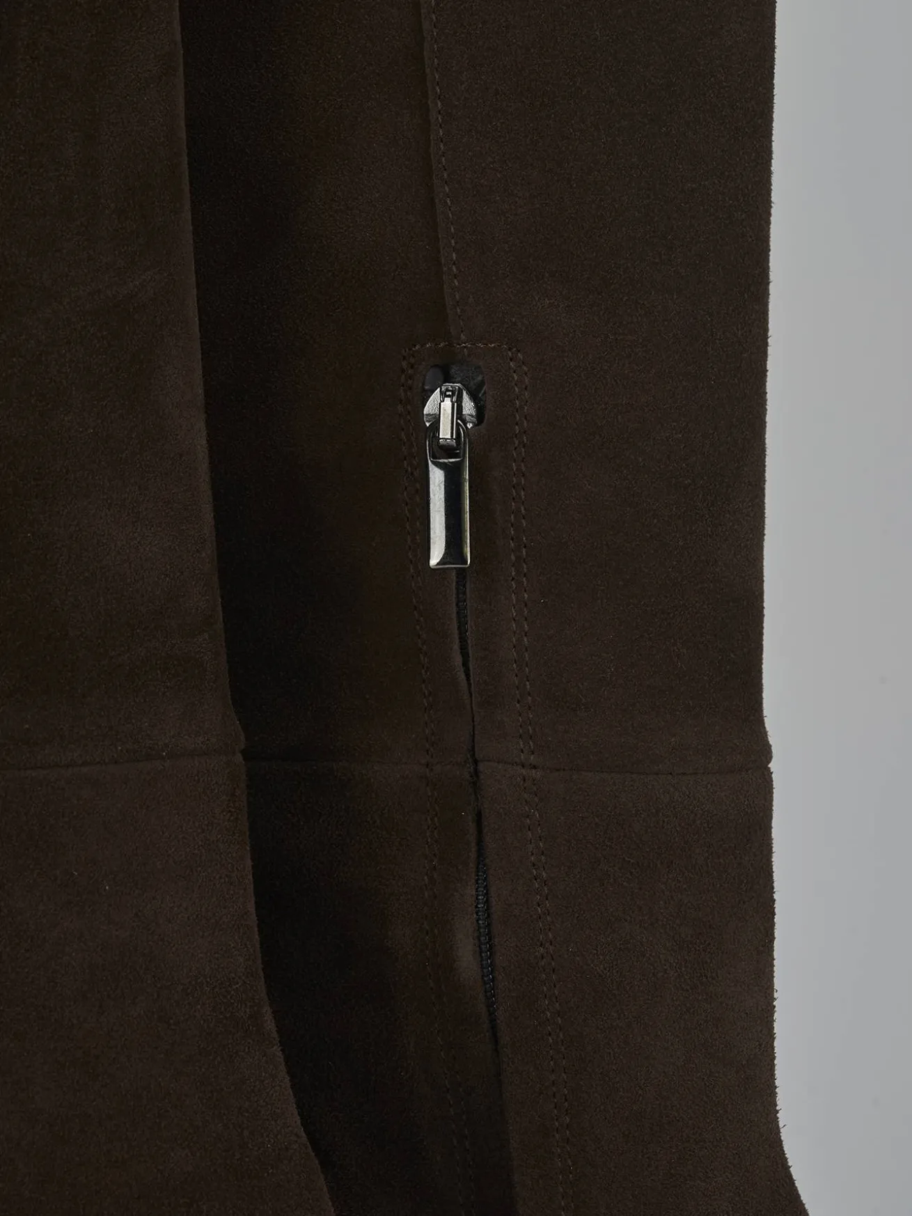 Stivali tacco 8cm camoscio testa