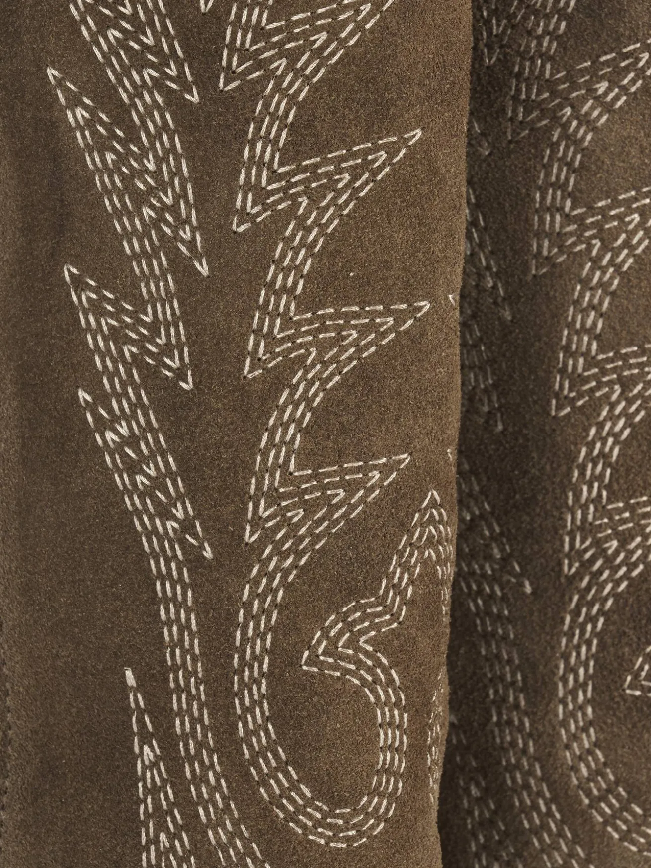 Stivali tacco 2cm camoscio beige