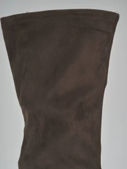 Stivali tacco 9cm camoscio testa