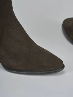 Stivali tacco 6cm camoscio testa