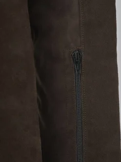 Stivali tacco 2cm camoscio testa