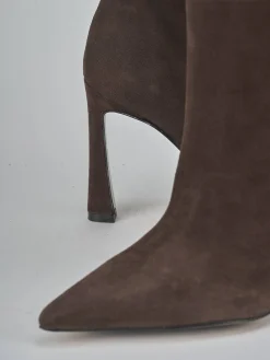 Stivali tacco 9cm camoscio testa
