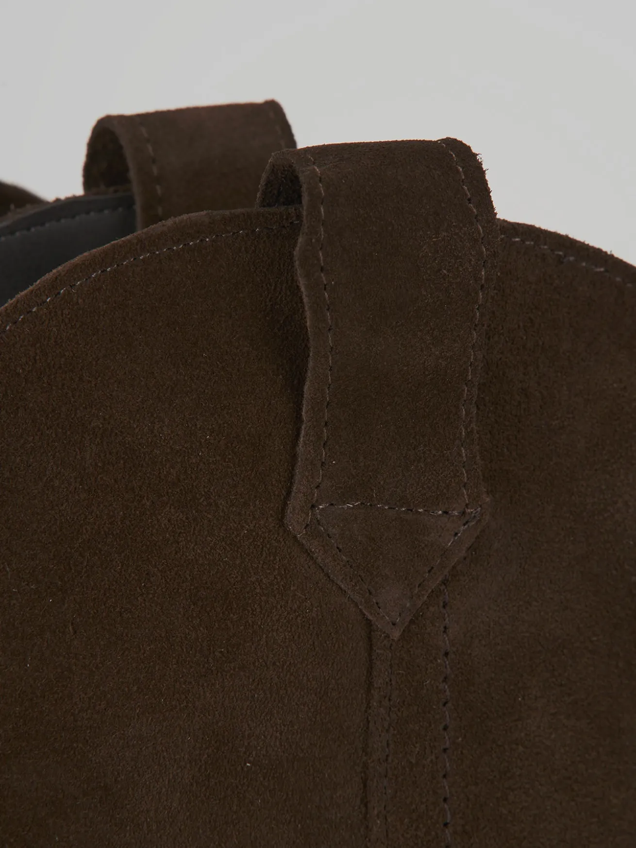 Stivali tacco 4cm camoscio testa