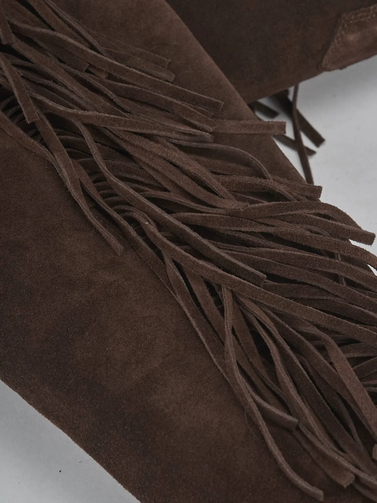 Stivali tacco 8cm camoscio testa