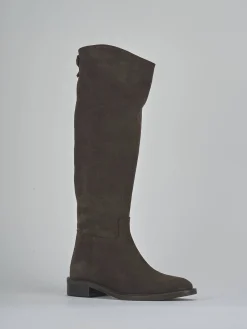 Stivali tacco 3cm camoscio testa