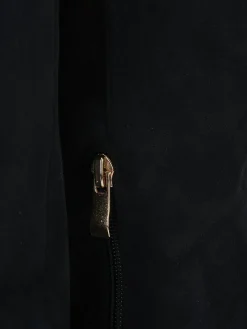 Stivali tacco 6cm camoscio nero