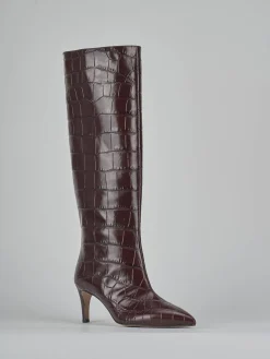 Stivali tacco 7cm cocco bordo'